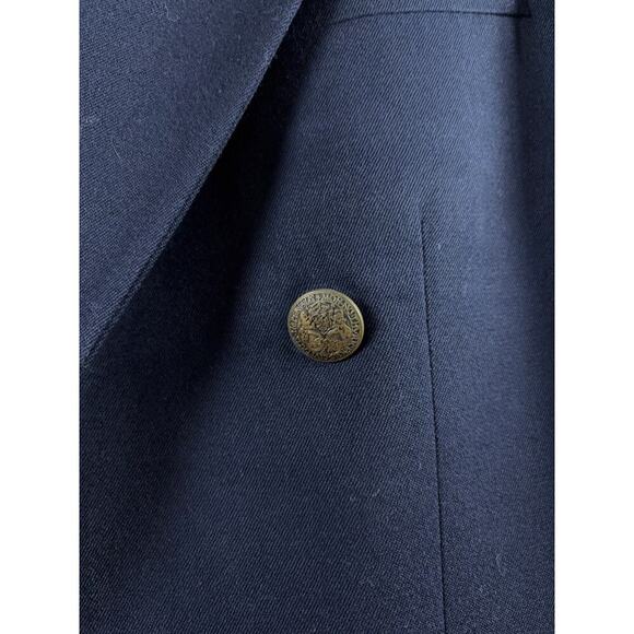 Vintage Oscar Dela Renta Double Breasted Suit Jacket Blazer Men 42 XL Preppy - Picture 5 of 7